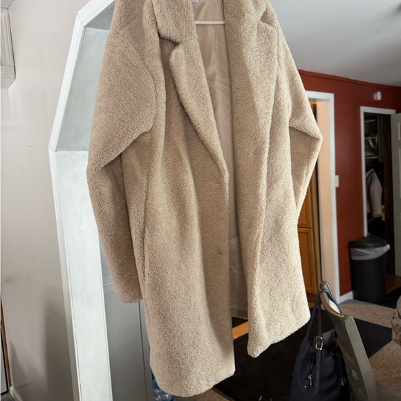 Daily Ritual Cream Teddy Jacket - Picture 2 of 4